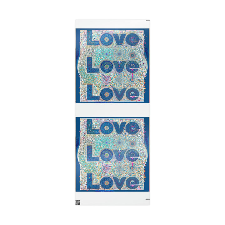 Intricate Love Mandala - Wrapping Paper - Home Decor - g(0D·IO) - 30'' x 72'' - Glossy -