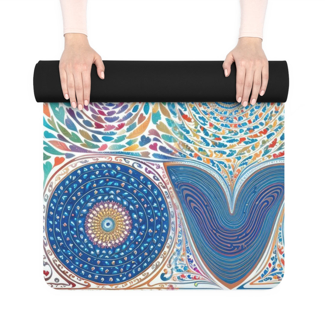 Intricate Love Mandala - Yoga Mat - Home Decor - g(0D·IO) - 24” x 68” - -