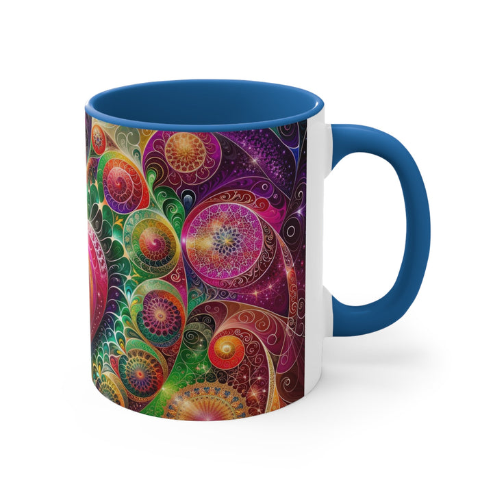 Kaleidoscopic Heart Symphony - Accent Coffee Mug - Mug - g(0D·IO) - Pink - 11oz -