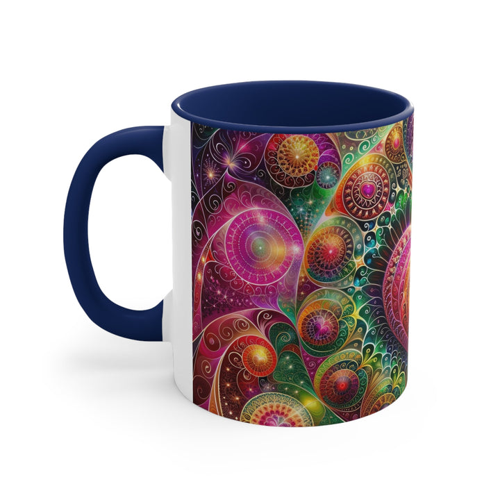 Kaleidoscopic Heart Symphony - Accent Coffee Mug - Mug - g(0D·IO) - Pink - 11oz -