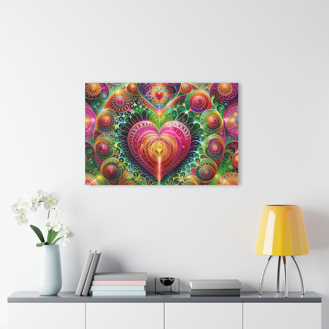 Kaleidoscopic Heart Symphony - Acrylic Prints (French Cleat Hanging) - Home Decor - g(0D·IO) - 24" x 36" (Vertical) - 0.25'' -