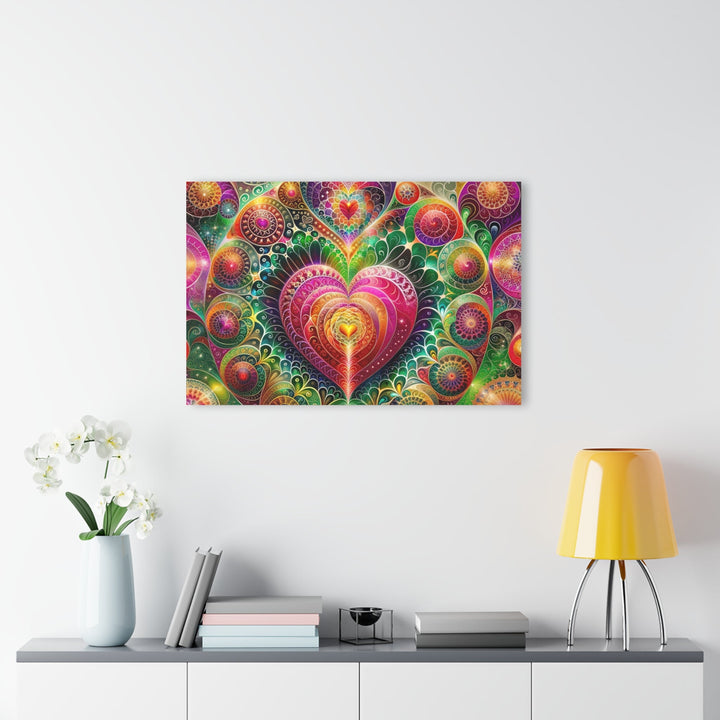 Kaleidoscopic Heart Symphony - Acrylic Prints (French Cleat Hanging) - Home Decor - g(0D·IO) - 24" x 36" (Vertical) - 0.25'' -