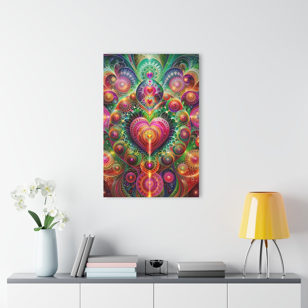 Kaleidoscopic Heart Symphony - Acrylic Prints (French Cleat Hanging) - Home Decor - g(0D·IO) - 24" x 36" (Vertical) - 0.25'' -