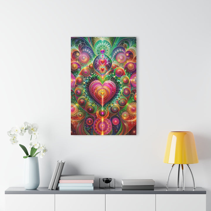 Kaleidoscopic Heart Symphony - Acrylic Prints (French Cleat Hanging) - Home Decor - g(0D·IO) - 24" x 36" (Vertical) - 0.25'' -