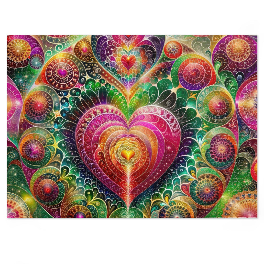Kaleidoscopic Heart Symphony - Jigsaw Puzzle (100, 252, 500, 1000 pieces) - Puzzle - g(0D·IO) - 20.5" × 15" (500 pcs) - -
