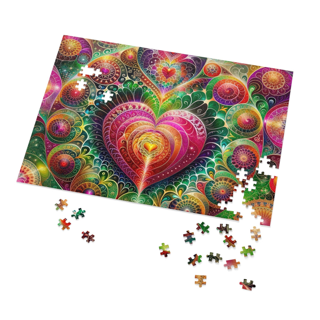 Kaleidoscopic Heart Symphony - Jigsaw Puzzle (100, 252, 500, 1000 pieces) - Puzzle - g(0D·IO) - 29.25" × 19.75" (1000 pcs) - -