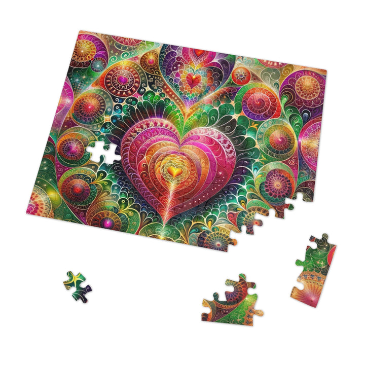 Kaleidoscopic Heart Symphony - Jigsaw Puzzle (100, 252, 500, 1000 pieces) - Puzzle - g(0D·IO) - 29.25" × 19.75" (1000 pcs) - -