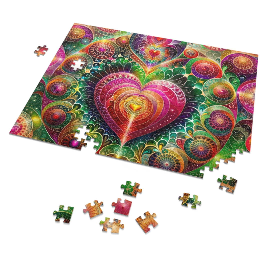 Kaleidoscopic Heart Symphony - Jigsaw Puzzle (100, 252, 500, 1000 pieces) - Puzzle - g(0D·IO) - 29.25" × 19.75" (1000 pcs) - -