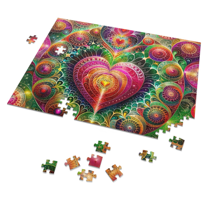 Kaleidoscopic Heart Symphony - Jigsaw Puzzle (100, 252, 500, 1000 pieces) - Puzzle - g(0D·IO) - 29.25" × 19.75" (1000 pcs) - -