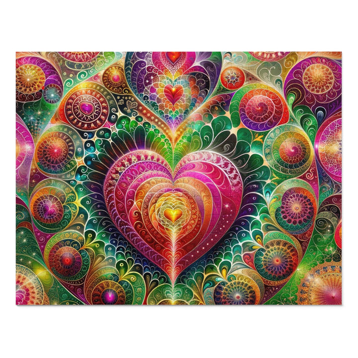 Kaleidoscopic Heart Symphony - Jigsaw Puzzle (100, 252, 500, 1000 pieces) - Puzzle - g(0D·IO) - 14" × 11" (252 pcs) - -