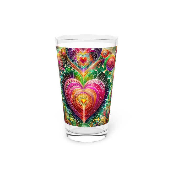 Kaleidoscopic Heart Symphony - Pint Glass - Mug - g(0D·IO) - 16oz - -