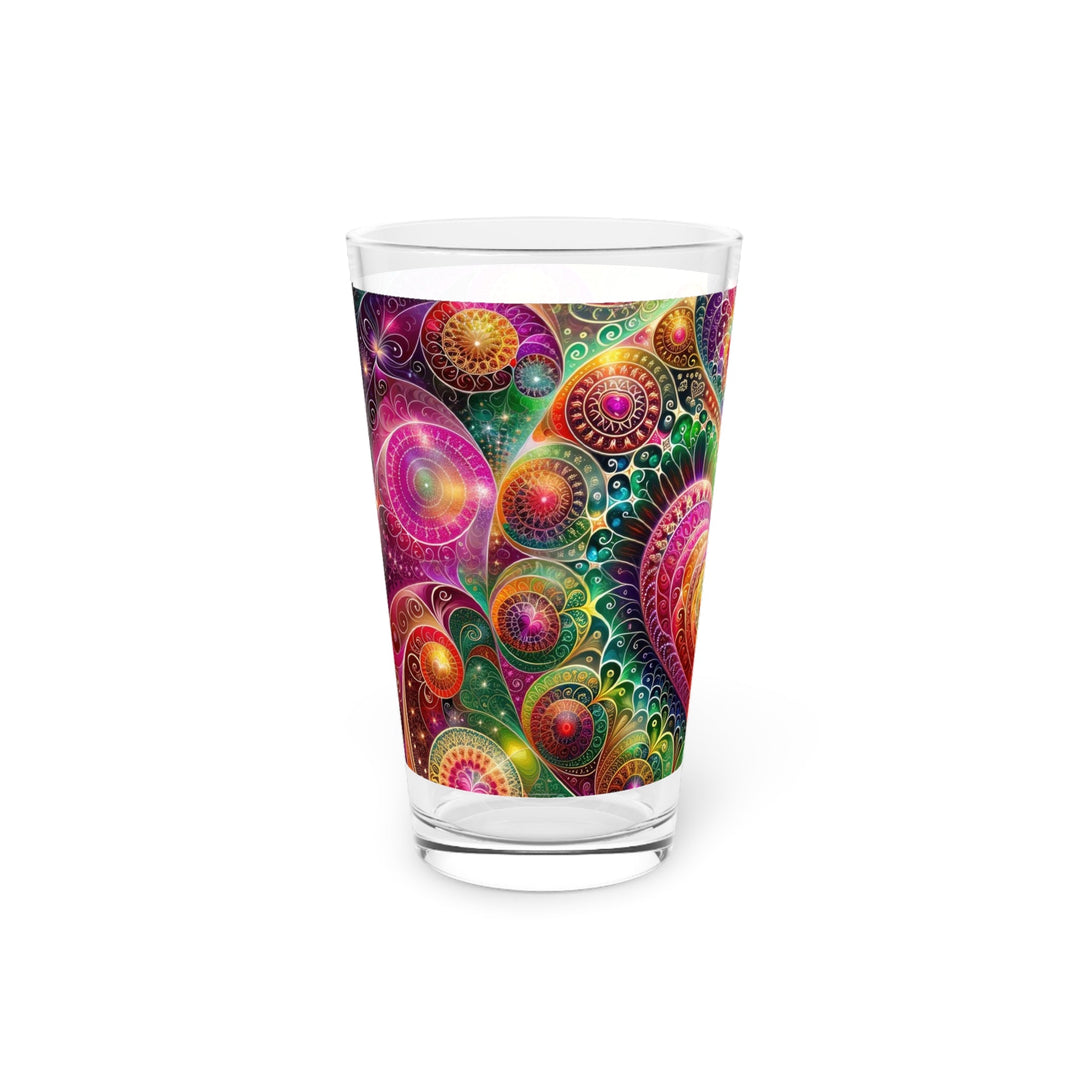 Kaleidoscopic Heart Symphony - Pint Glass - Mug - g(0D·IO) - 16oz - -
