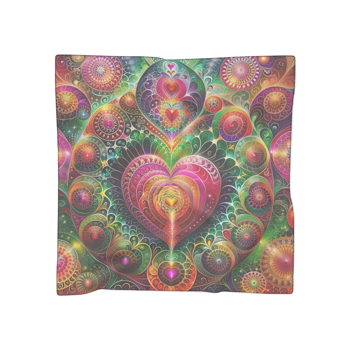 Kaleidoscopic Heart Symphony - Poly Scarf - Accessories - g(0D·IO) - Poly voile - 25" × 25" -