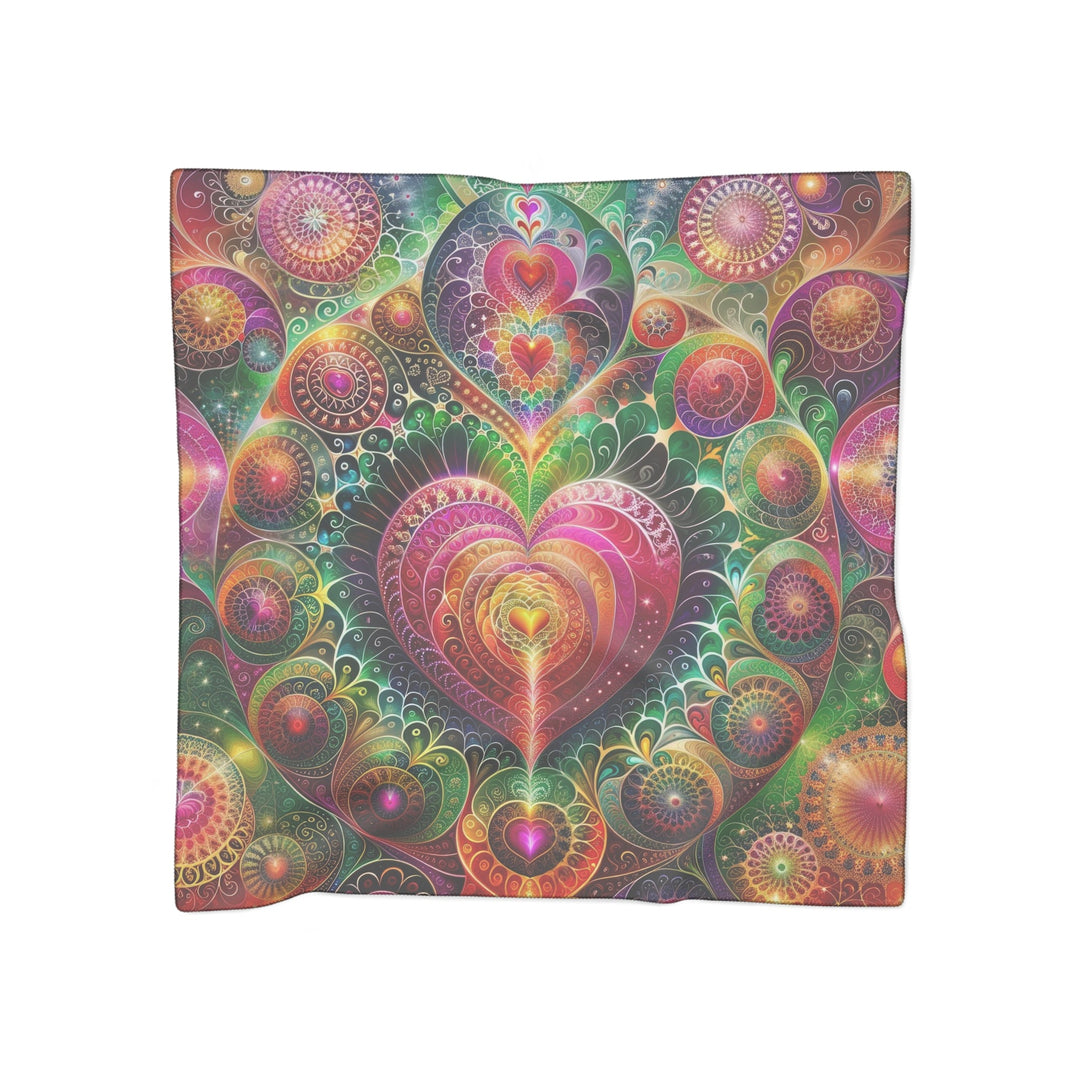 Kaleidoscopic Heart Symphony - Poly Scarf - Accessories - g(0D·IO) - Poly voile - 50" × 50" -