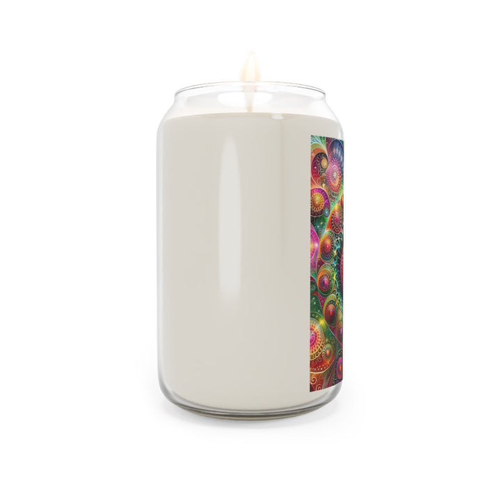 Kaleidoscopic Heart Symphony - Scented Candle - Home Decor - g(0D·IO) - Vanilla Bean - 13.75oz -