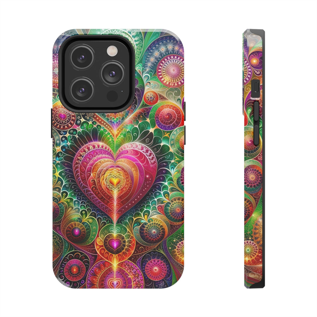 Kaleidoscopic Heart Symphony - Tough Phone Case - Phone Case - g(0D·IO) - iPhone 14 Pro - -