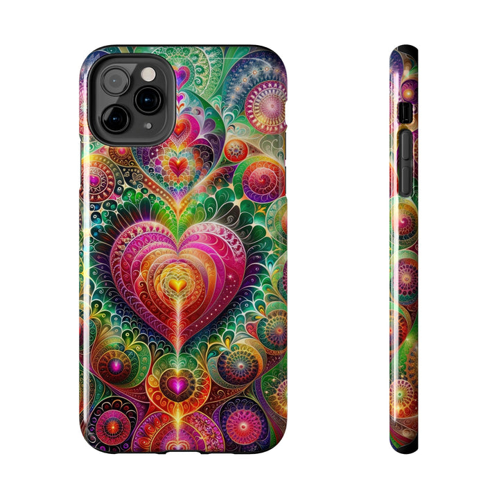 Kaleidoscopic Heart Symphony - Tough Phone Case - Phone Case - g(0D·IO) - iPhone 11 Pro Max - -
