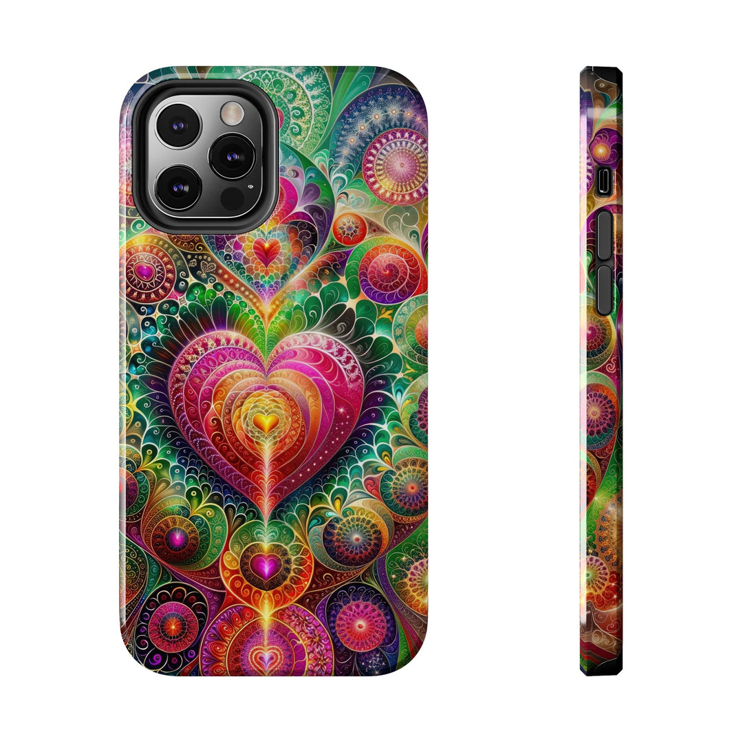 Kaleidoscopic Heart Symphony - Tough Phone Case - Phone Case - g(0D·IO) - iPhone 12 Pro - -