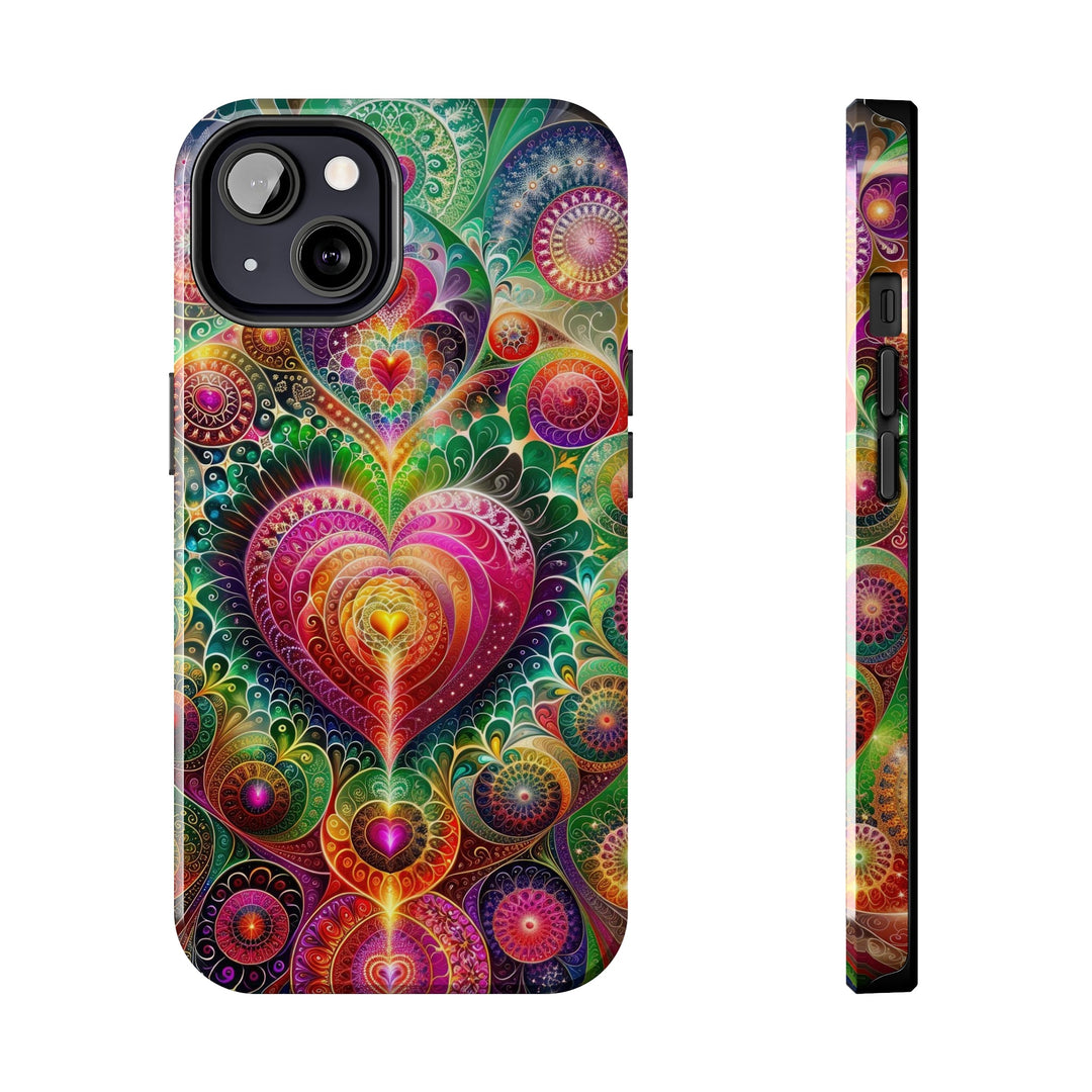 Kaleidoscopic Heart Symphony - Tough Phone Case - Phone Case - g(0D·IO) - iPhone 13 - -