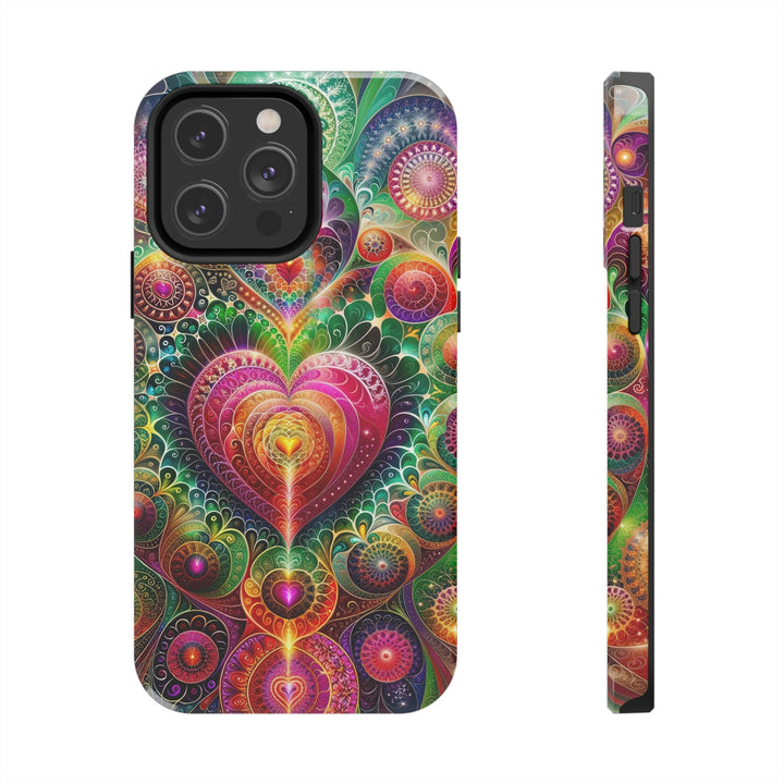 Kaleidoscopic Heart Symphony - Tough Phone Case - Phone Case - g(0D·IO) - iPhone 14 Pro Max - -