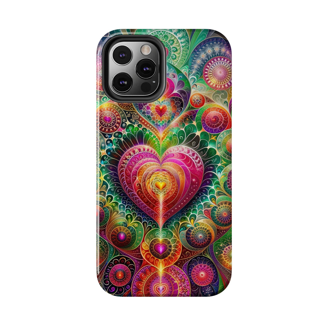 Kaleidoscopic Heart Symphony - Tough Phone Case - Phone Case - g(0D·IO) - iPhone 13 Mini - -