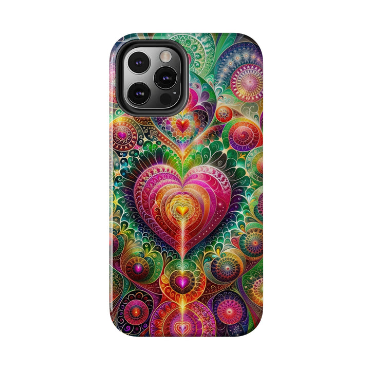 Kaleidoscopic Heart Symphony - Tough Phone Case - Phone Case - g(0D·IO) - iPhone 13 Mini - -