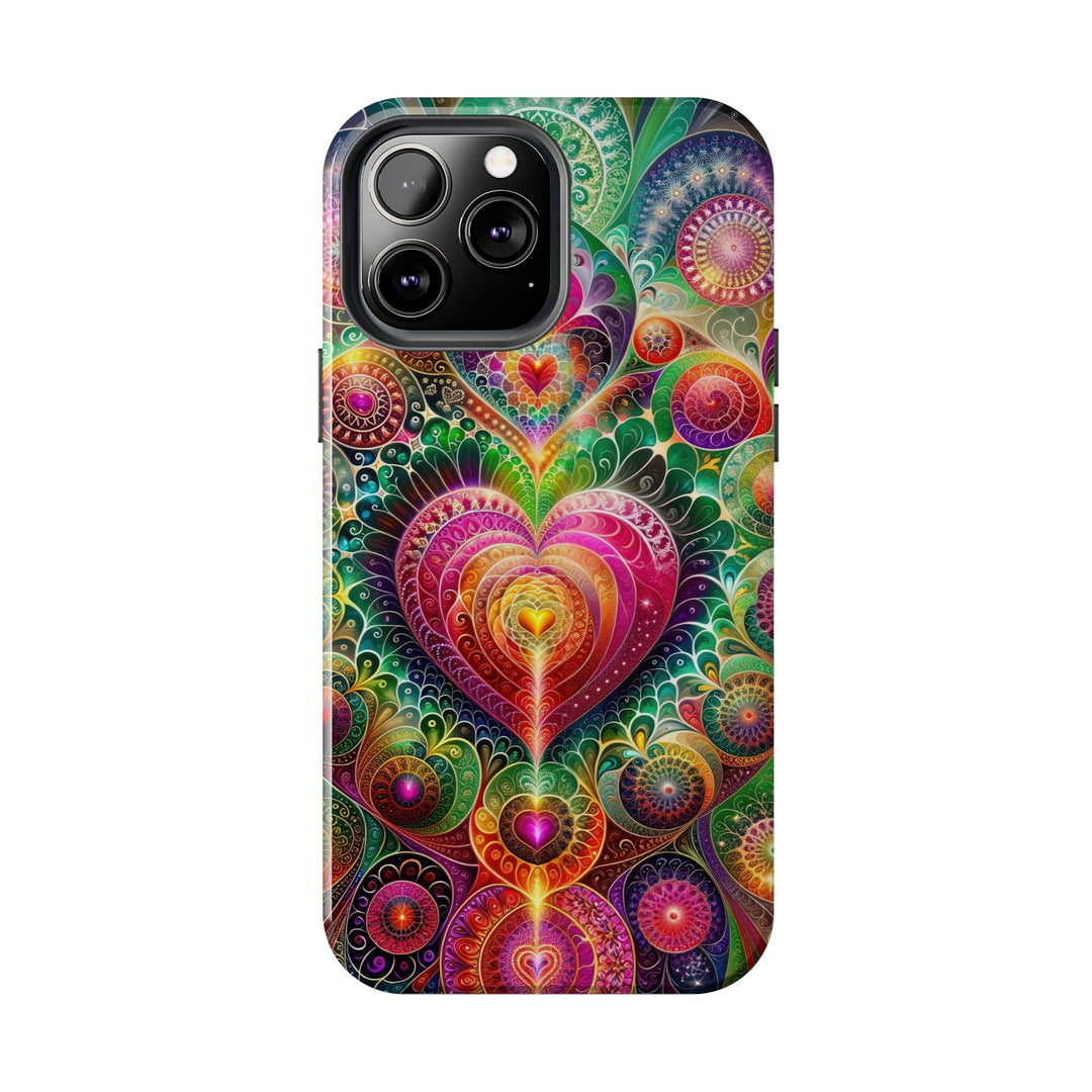 Kaleidoscopic Heart Symphony - Tough Phone Case - Phone Case - g(0D·IO) - iPhone 13 Mini - -