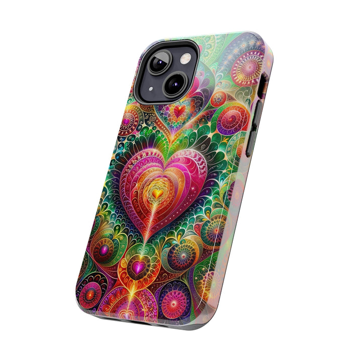 Kaleidoscopic Heart Symphony - Tough Phone Case - Phone Case - g(0D·IO) - iPhone 13 Mini - -