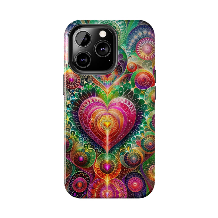 Kaleidoscopic Heart Symphony - Tough Phone Case - Phone Case - g(0D·IO) - iPhone 13 Mini - -