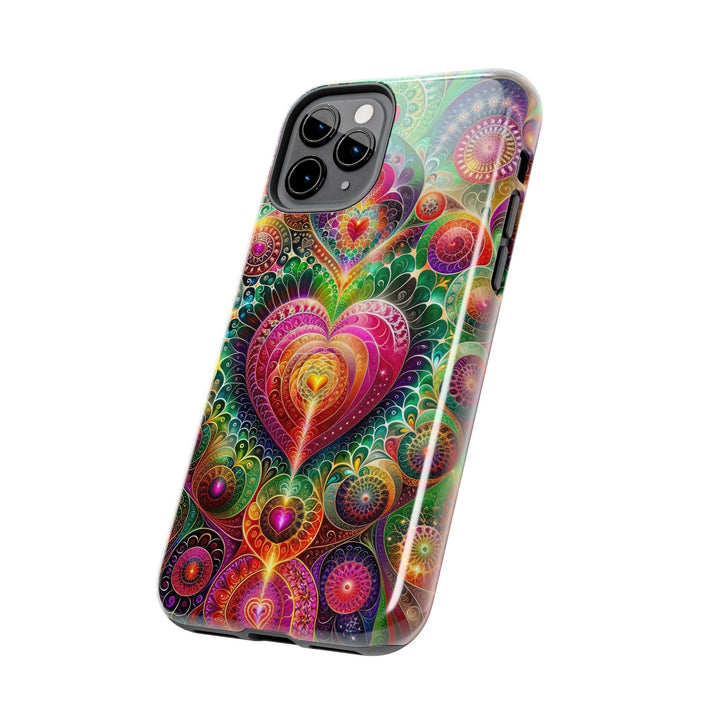 Kaleidoscopic Heart Symphony - Tough Phone Case - Phone Case - g(0D·IO) - iPhone 13 Mini - -