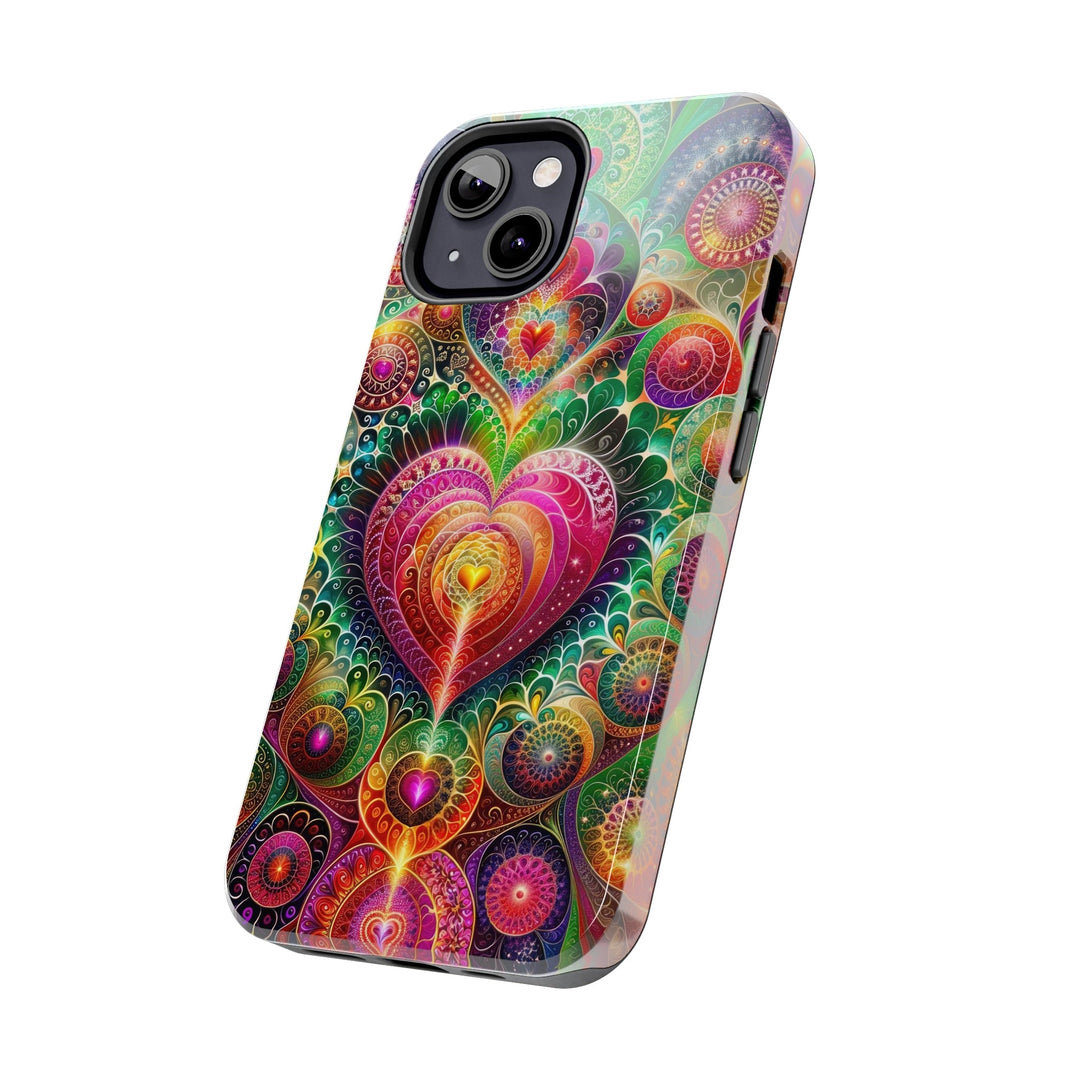 Kaleidoscopic Heart Symphony - Tough Phone Case - Phone Case - g(0D·IO) - iPhone 13 Mini - -