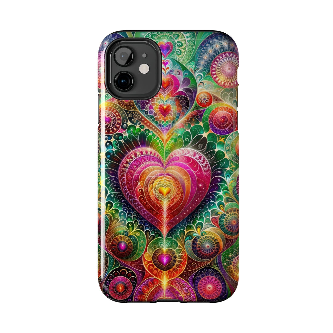 Kaleidoscopic Heart Symphony - Tough Phone Case - Phone Case - g(0D·IO) - iPhone 13 Mini - -
