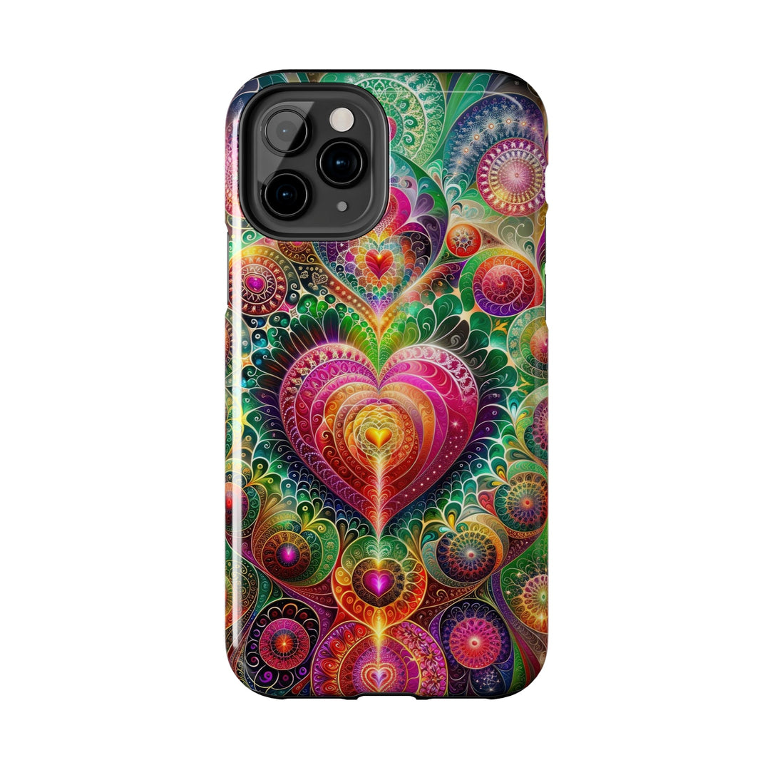 Kaleidoscopic Heart Symphony - Tough Phone Case - Phone Case - g(0D·IO) - iPhone 13 Mini - -