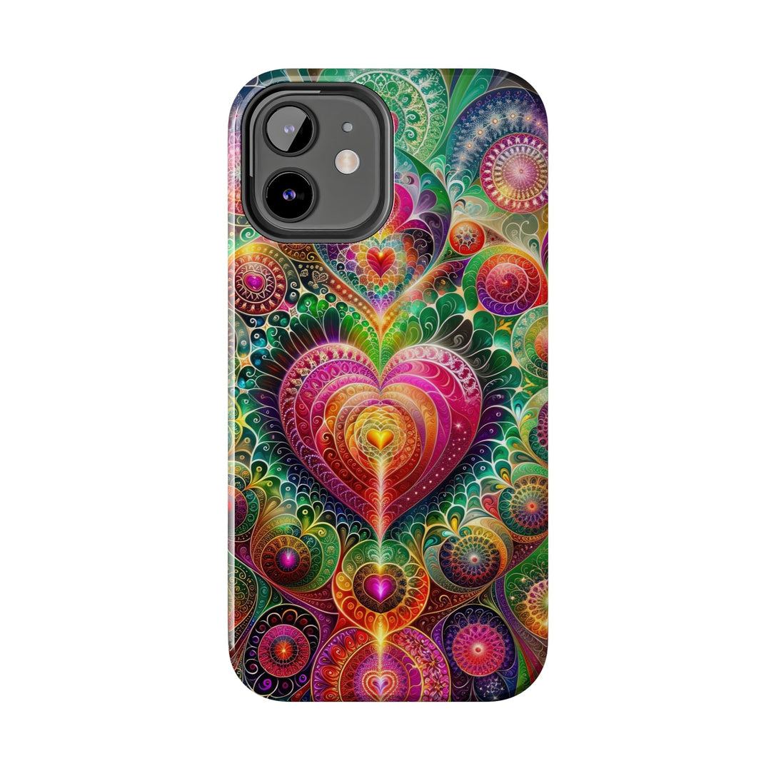 Kaleidoscopic Heart Symphony - Tough Phone Case - Phone Case - g(0D·IO) - iPhone 13 Mini - -