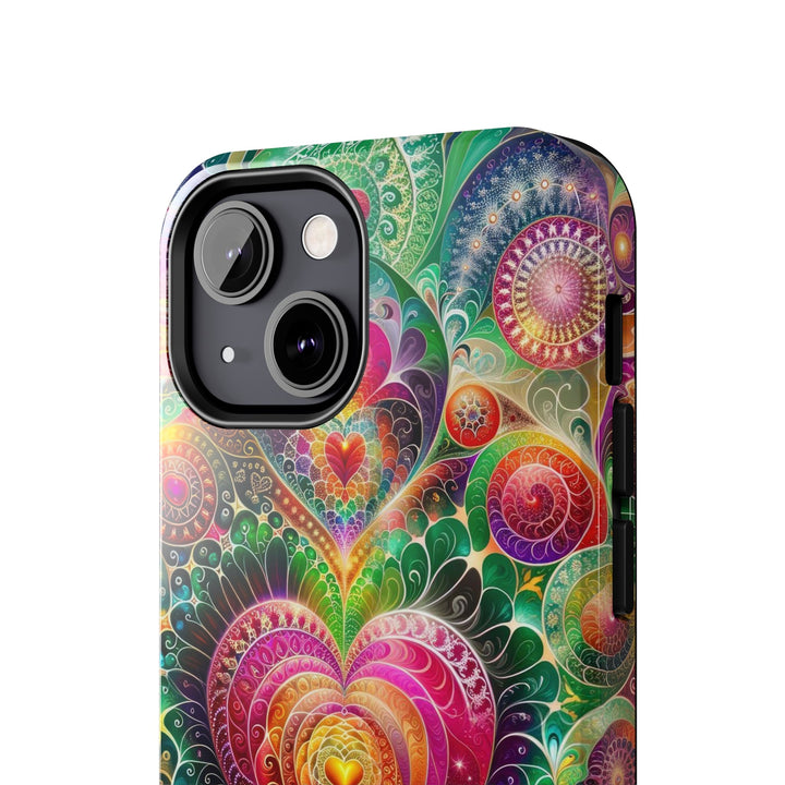 Kaleidoscopic Heart Symphony - Tough Phone Case - Phone Case - g(0D·IO) - iPhone 13 Mini - -