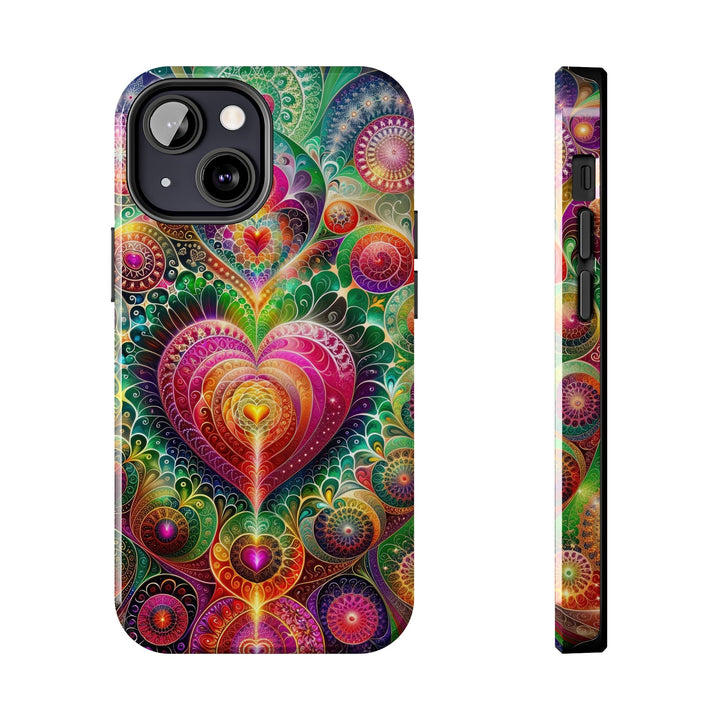 Kaleidoscopic Heart Symphony - Tough Phone Case - Phone Case - g(0D·IO) - iPhone 13 Mini - -