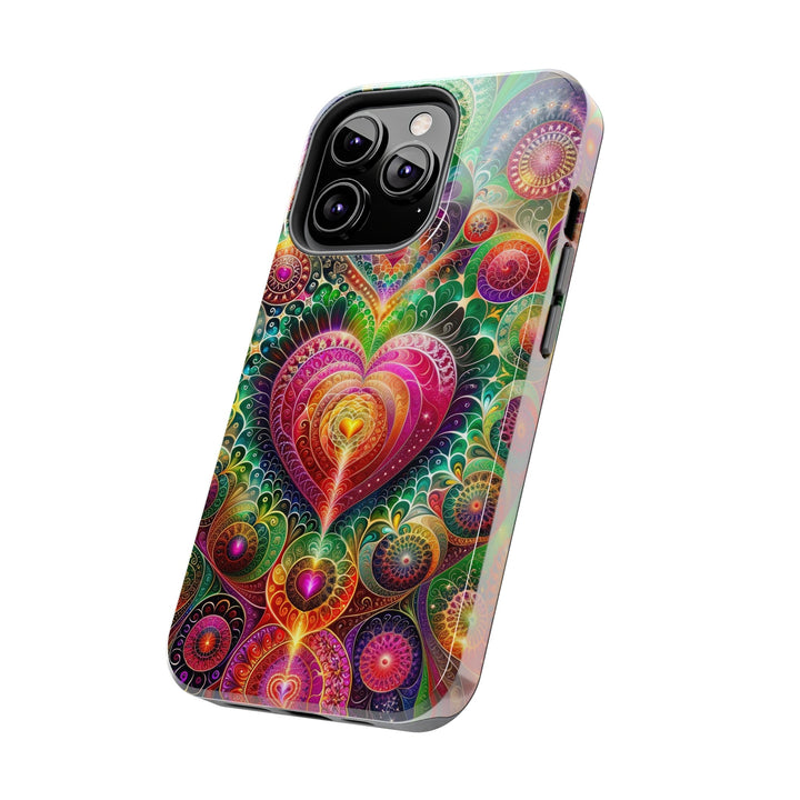 Kaleidoscopic Heart Symphony - Tough Phone Case - Phone Case - g(0D·IO) - iPhone 13 Mini - -