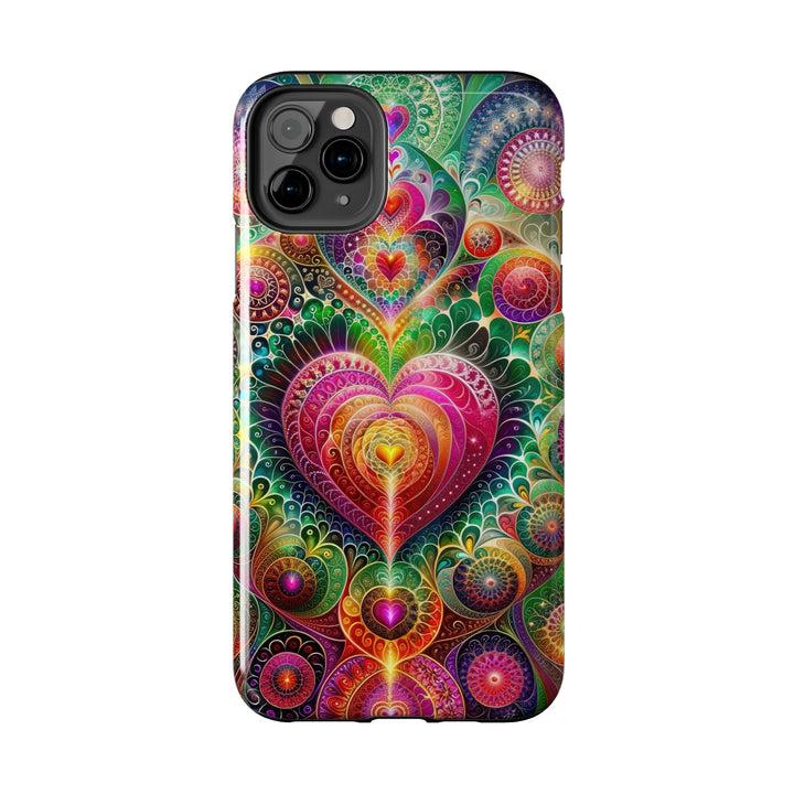 Kaleidoscopic Heart Symphony - Tough Phone Case - Phone Case - g(0D·IO) - iPhone 13 Mini - -