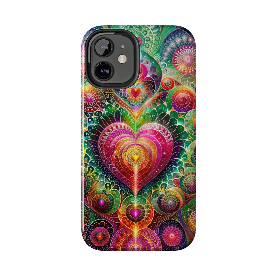 Kaleidoscopic Heart Symphony - Tough Phone Case - Phone Case - g(0D·IO) - iPhone 13 Mini - -