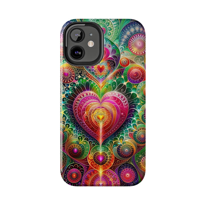 Kaleidoscopic Heart Symphony - Tough Phone Case - Phone Case - g(0D·IO) - iPhone 13 Mini - -