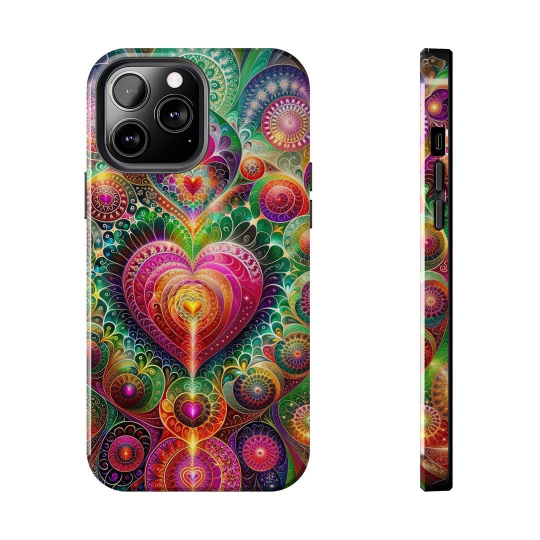 Kaleidoscopic Heart Symphony - Tough Phone Case - Phone Case - g(0D·IO) - iPhone 13 Pro Max - -