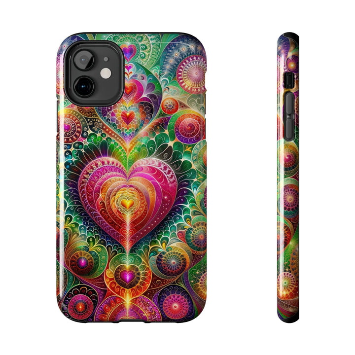 Kaleidoscopic Heart Symphony - Tough Phone Case - Phone Case - g(0D·IO) - iPhone 11 - -