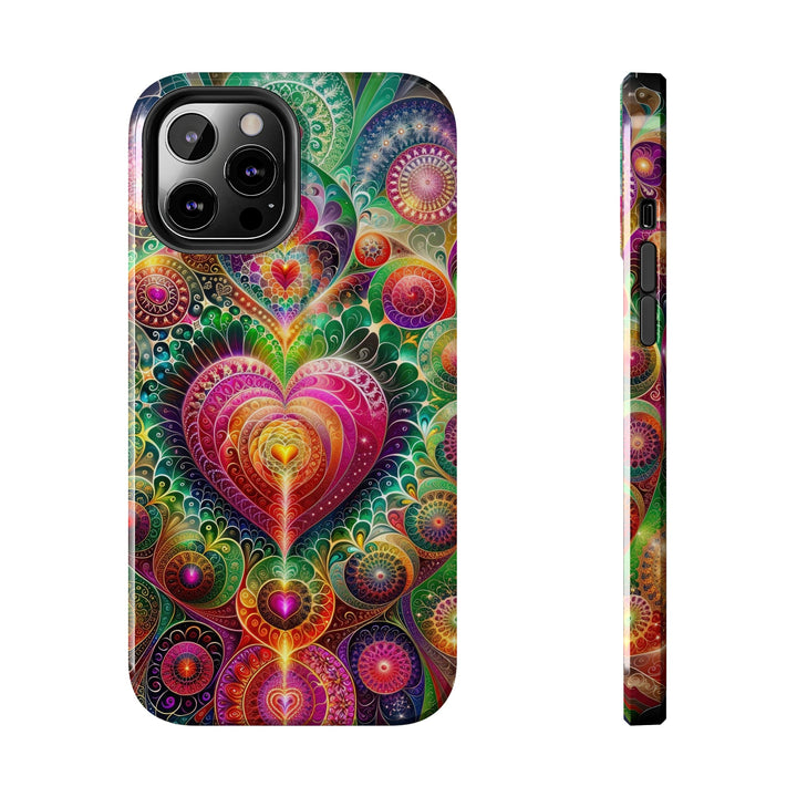 Kaleidoscopic Heart Symphony - Tough Phone Case - Phone Case - g(0D·IO) - iPhone 12 Pro Max - -