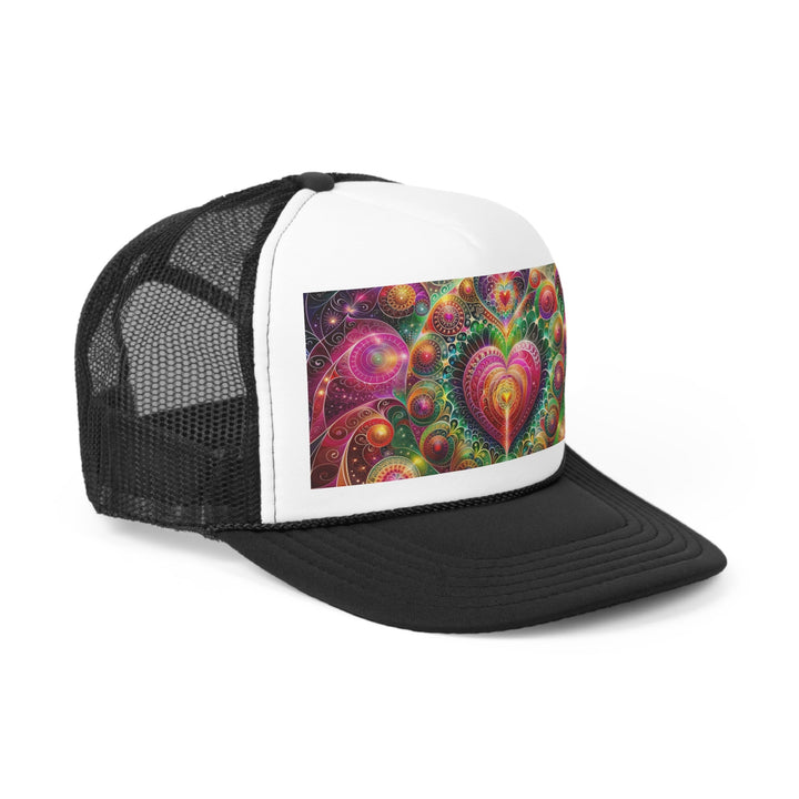 Kaleidoscopic Heart Symphony - Trucker Hat - Hats - g(0D·IO) - Pink - One size -