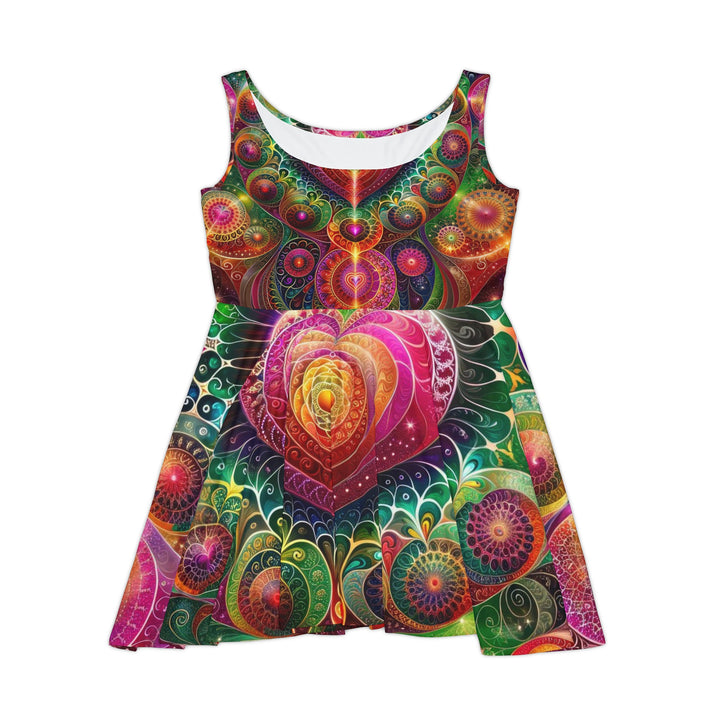 Kaleidoscopic Heart Symphony - Women's Skater Dress - All Over Prints - g(0D·IO) - XS - -