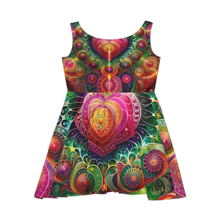 Kaleidoscopic Heart Symphony - Women's Skater Dress - All Over Prints - g(0D·IO) - XS - -
