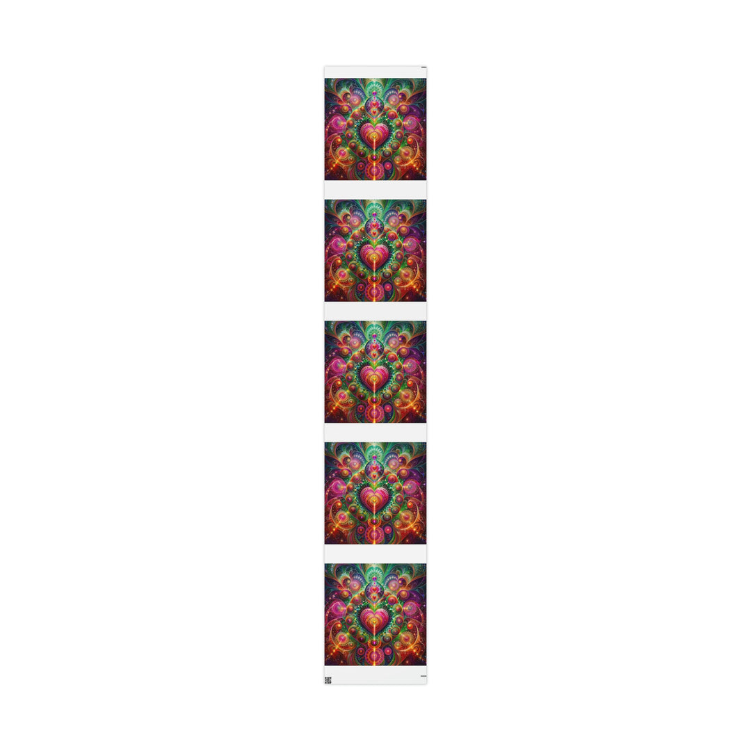 Kaleidoscopic Heart Symphony - Wrapping Paper - Home Decor - g(0D·IO) - 30" x 180" - Matte -
