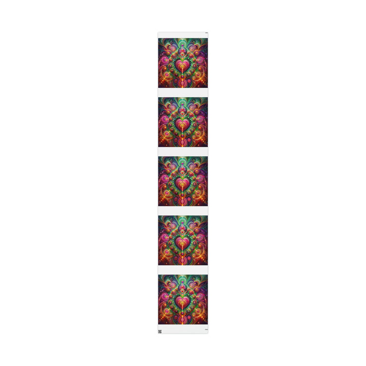 Kaleidoscopic Heart Symphony - Wrapping Paper - Home Decor - g(0D·IO) - 30" x 180" - Matte -