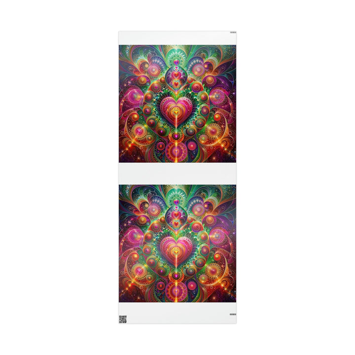 Kaleidoscopic Heart Symphony - Wrapping Paper - Home Decor - g(0D·IO) - 30'' x 72'' - Glossy -