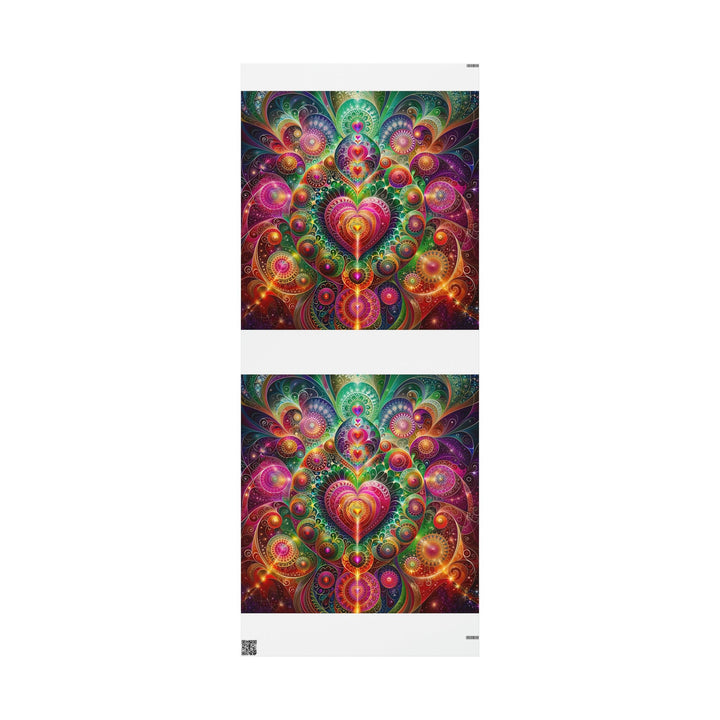 Kaleidoscopic Heart Symphony - Wrapping Paper - Home Decor - g(0D·IO) - 30'' x 72'' - Matte -